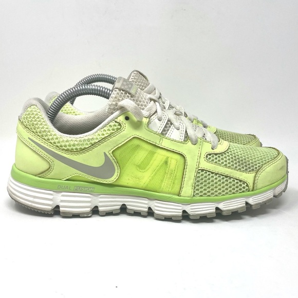 Nike Dual Fusion ST2 Breathe Running Shoe Volt‎ Womens 9.5 - Picture 1 of 9